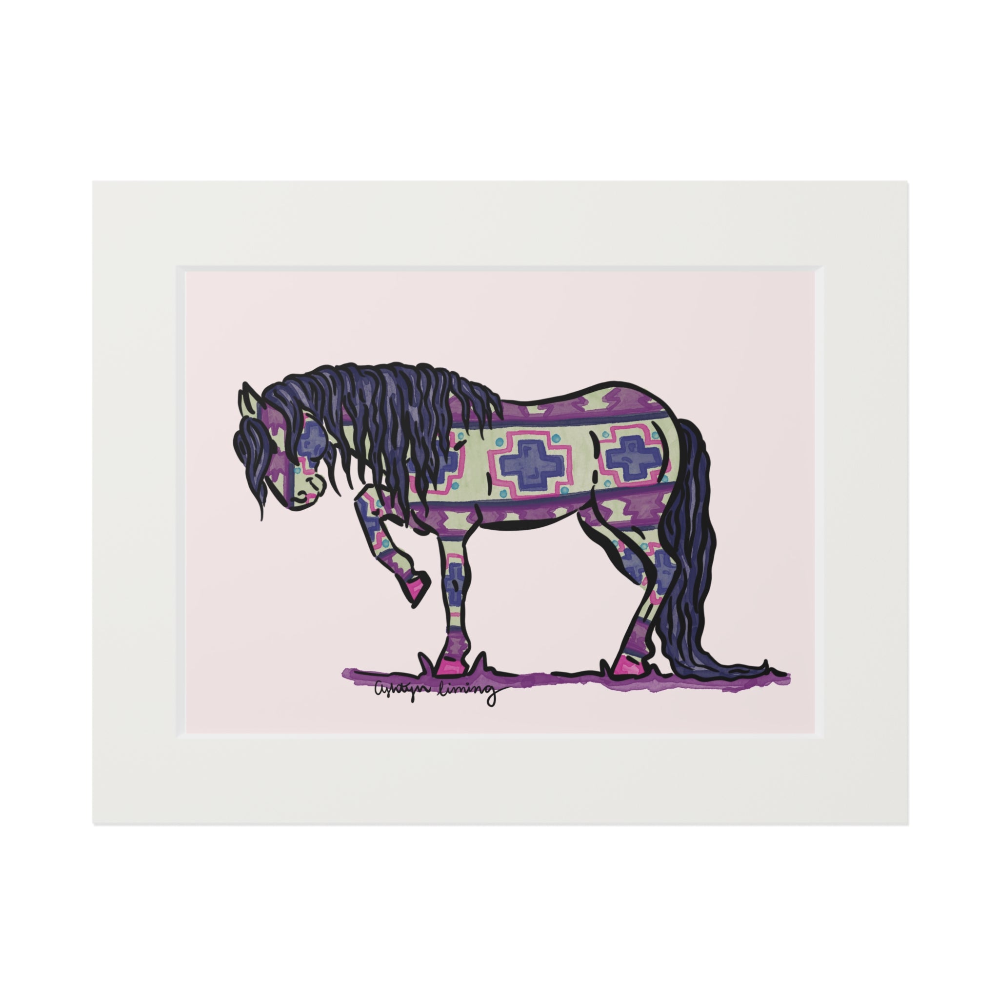 Aztec Painted Pony Print