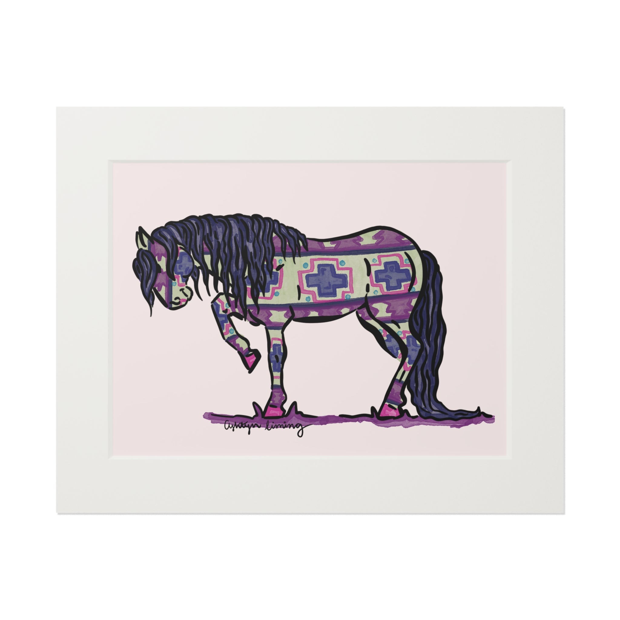 Aztec Painted Pony Print