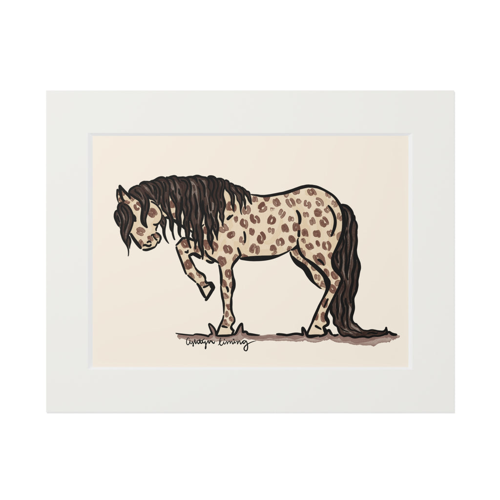Cheetah Painted Pony Print