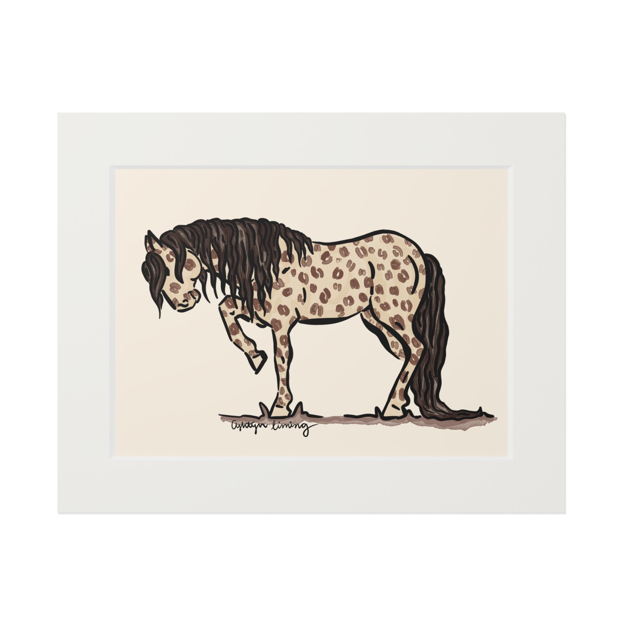 Cheetah Painted Pony Print