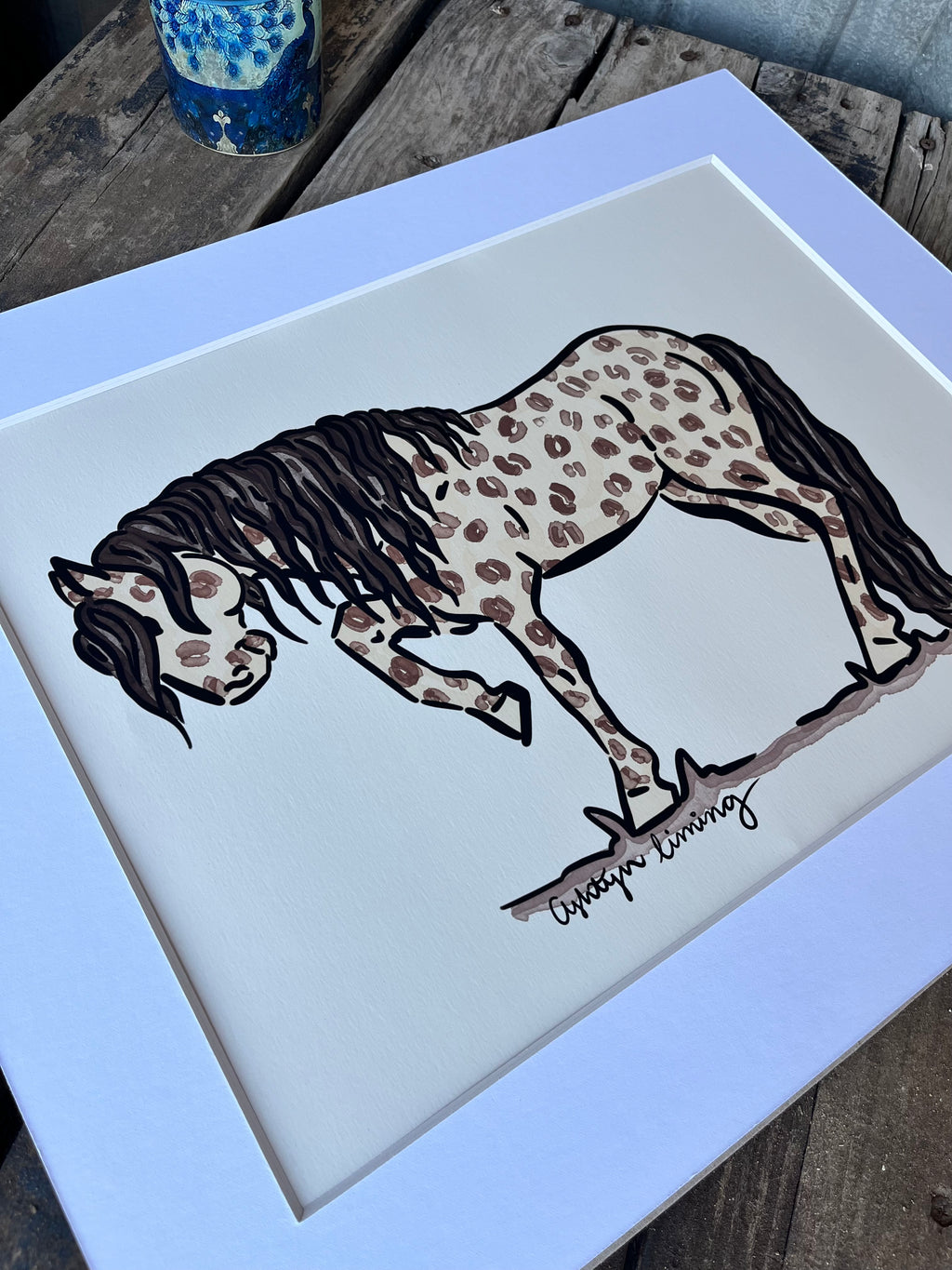Cheetah Painted Pony Print