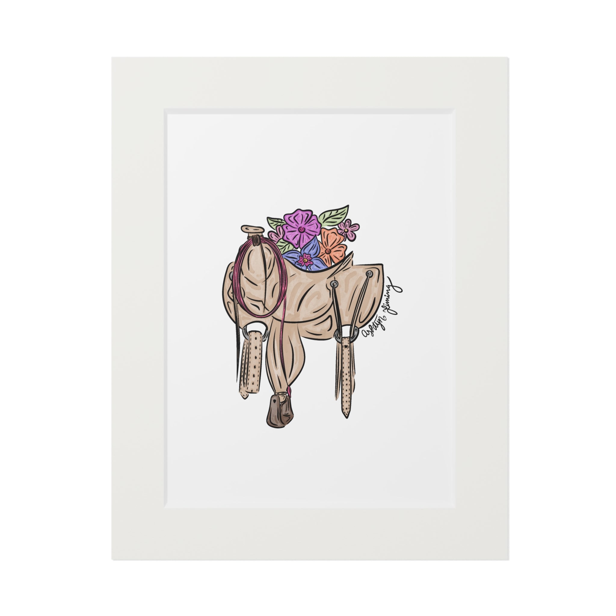 Floral Saddle Print