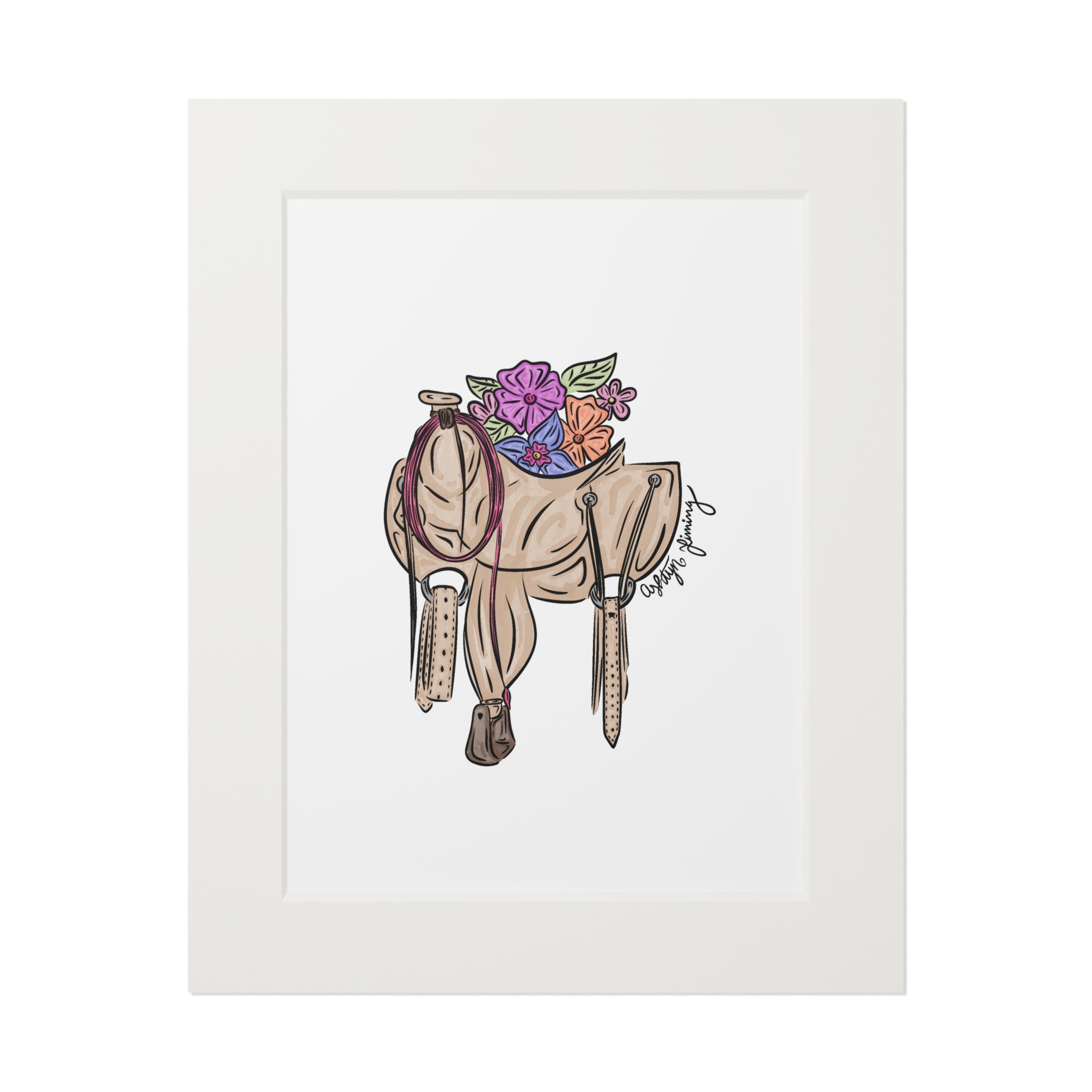 Floral Saddle Print