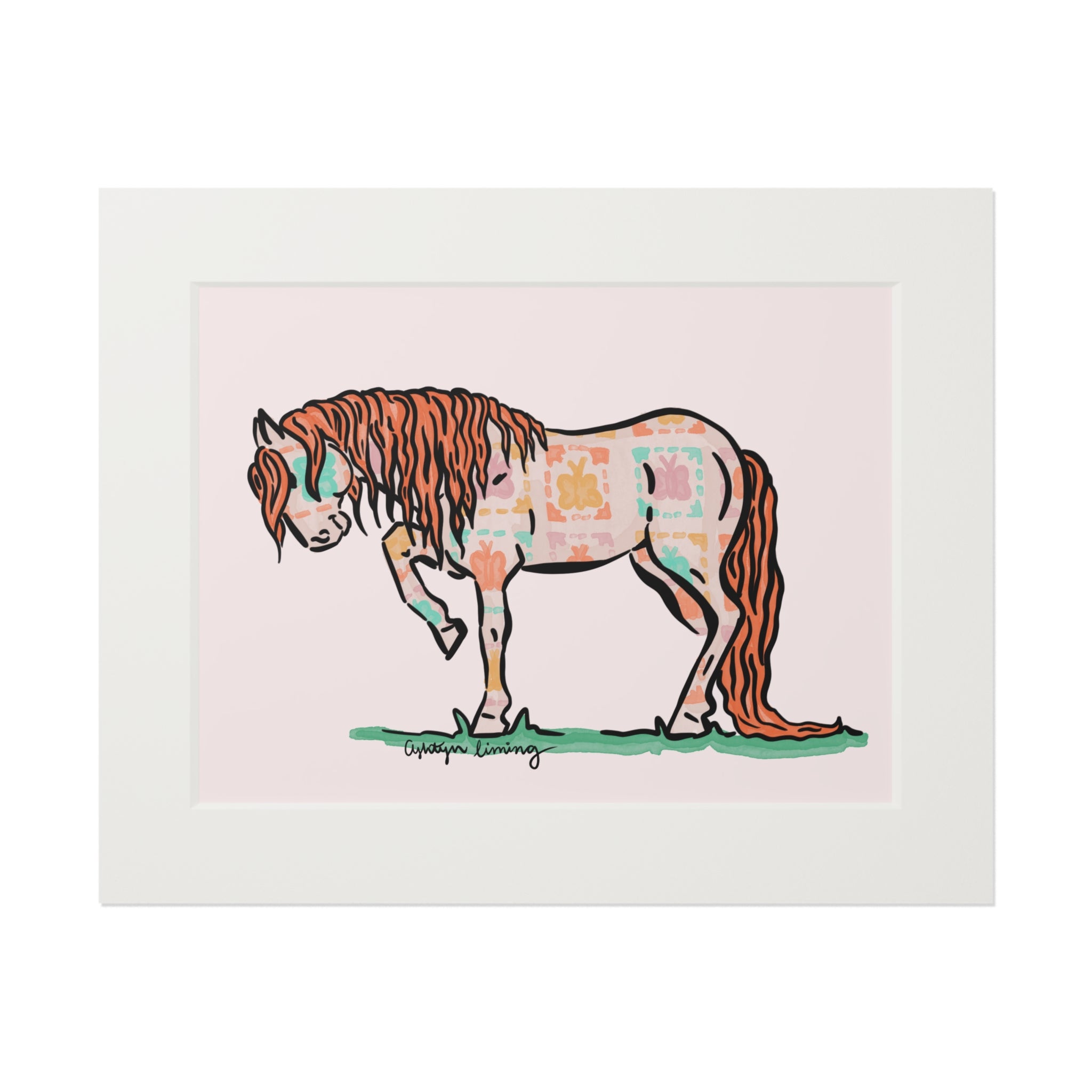 Butterfly Tile Painted Pony Print