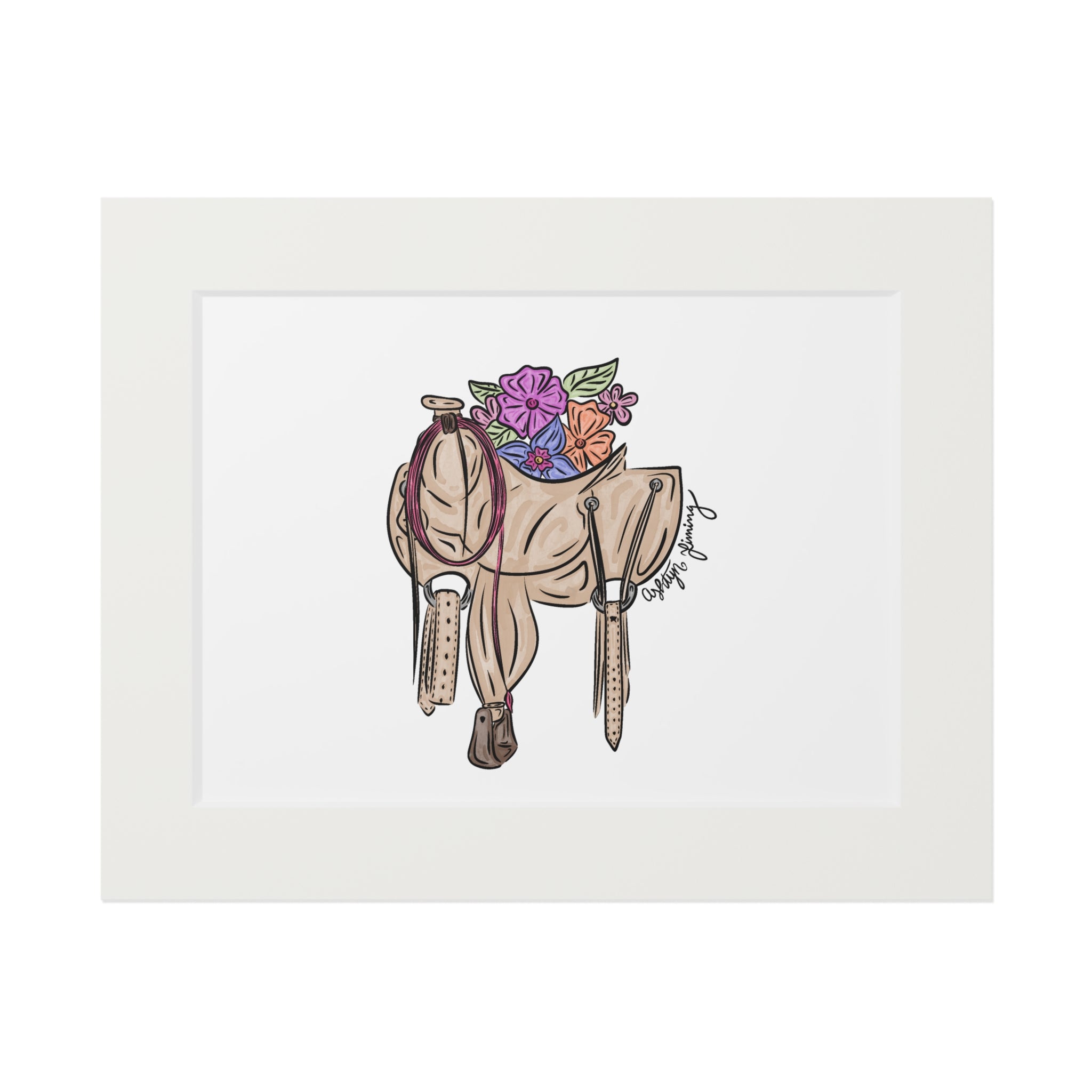 Floral Saddle Print