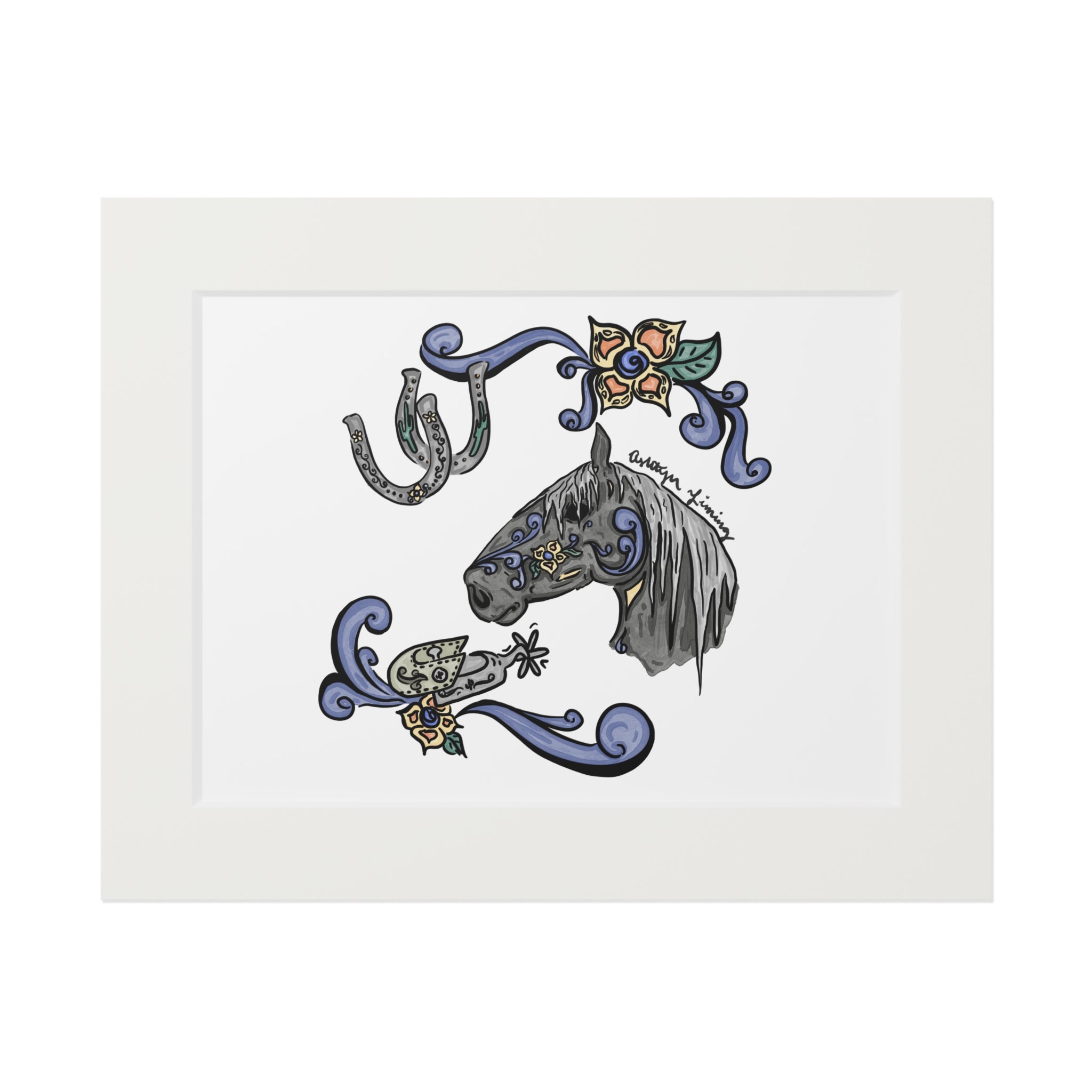 Scrollwork Collage Print