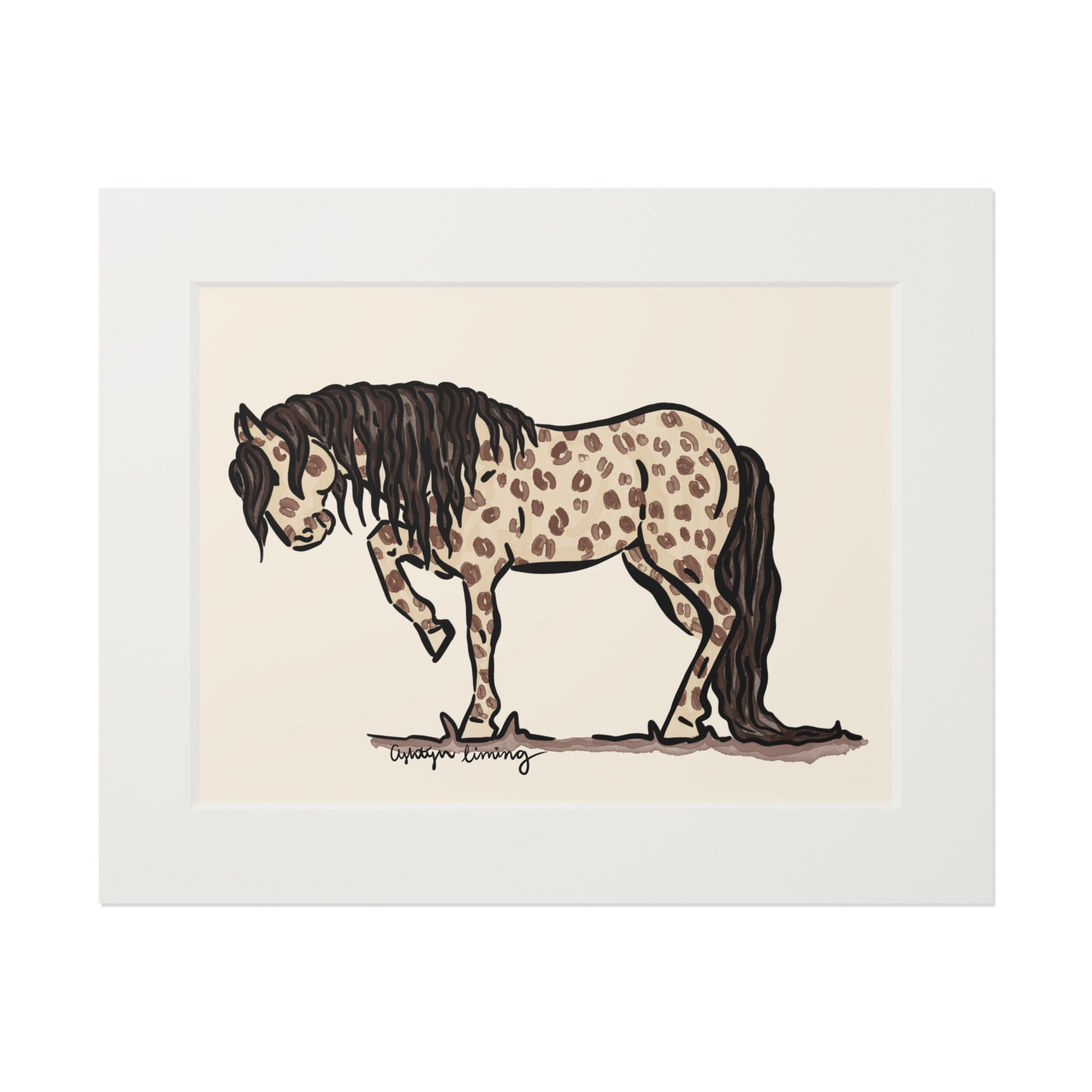 Cheetah Painted Pony Print